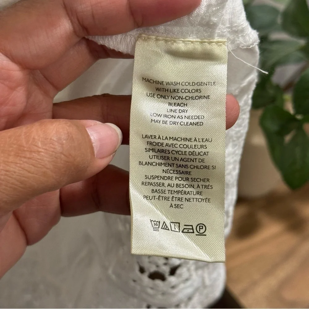 Free People NWT Large White Constance Floral Lace Mini Dress Boho Beach Romantic - Picture 5 of 8